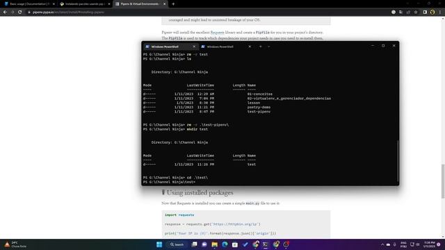 DÊ VIDA AOS SEUS CÓDIGOS COM GERENCIADOS DE DEPENDÊNCIAS NO PYTHON: PIP, PIPENV e POETRY PARTE 02 смотреть онлайн