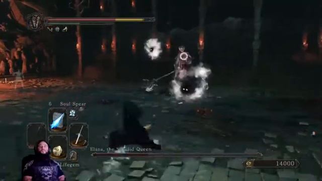 Dark Souls II: Scholar of the First Sin Boss Elana, Squalid Queen Defeat NG++ смотреть онлайн
