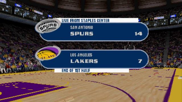 NBA LIVE 2003 . ps1 gameplay - Angeles Lakers vs San Antonio смотреть онлайн