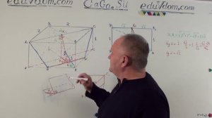 ЕГЭ 2015 Профиль #16 - часть II : В основании прямой призмы ABCDA1B1C1D1 лежит квадрат ABCD