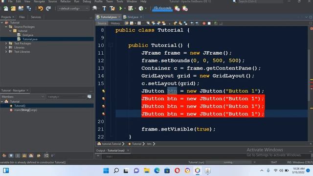 Java GridLayout | GridLayout in Java | How to use GridLayout in Java Swing смотреть онлайн