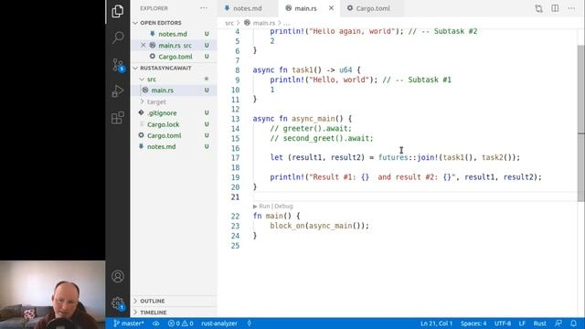 Async/await in Rust: Introduction смотреть онлайн