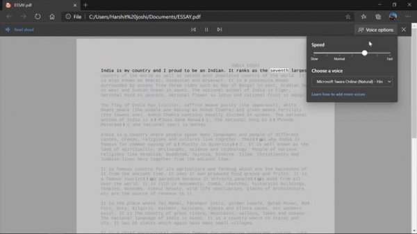 How to read PDF file | PDF audio reader free| free pdf reader download | pdf to audio | #pdf| #audi