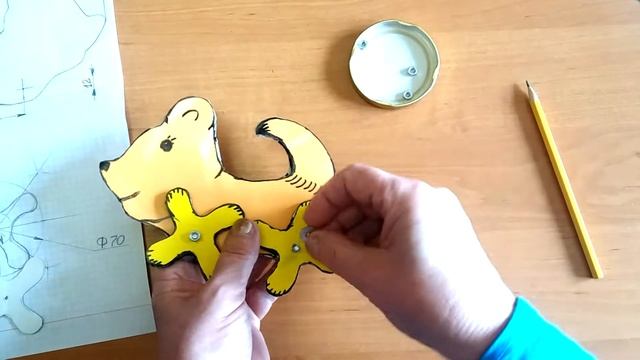 Игрушка из картона бегущая собака + настольная игра из цифр DIY / своими руками смотреть онлайн