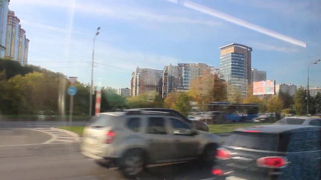 От "Тропарево" до "Юго-Западной" - по уцелевшему маршруту №890 едем из города Московский смотреть онлайн