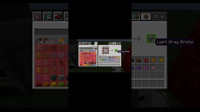 Light Gray Bricks Recipe #minecraft #fyp смотреть онлайн