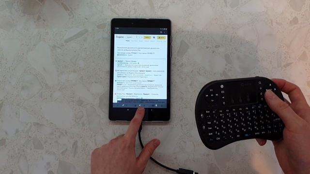 Беспроводная мини-клавиатура с AliExpress детальный обзор, проверка работы на 4 разных устройствах смотреть онлайн