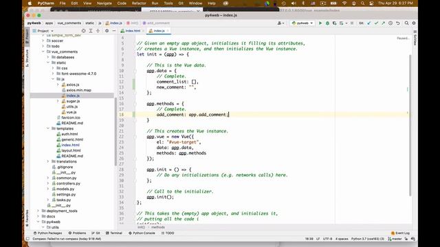 A first example of a vue app смотреть онлайн
