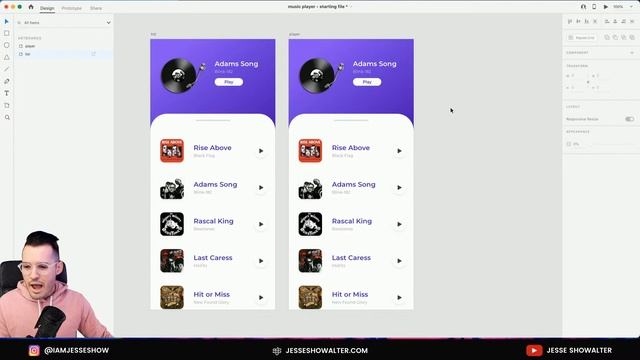 Design a Music Player | Live Design Stream смотреть онлайн