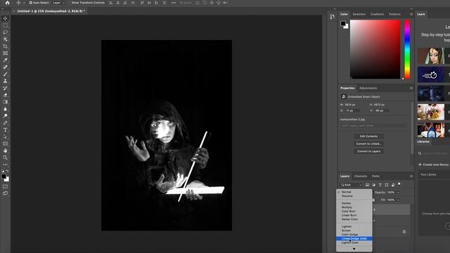 Low Key Double Exposure Tutorial смотреть онлайн