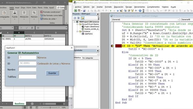 0️⃣8️⃣➖✅GENERAR ID AUTONUMERICO▶️ EXCEL - VBA (VISUAL BASIC PARA APLICACIONES)? смотреть онлайн