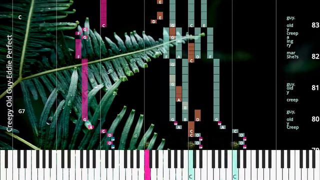 🎹Chord & Lyrics, Creepy Old Guy, Eddie Perfect, Synthesia Piano смотреть онлайн