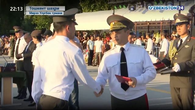 Oliy harbiy ta'lim muassasalarida bitiruv marosimi смотреть онлайн