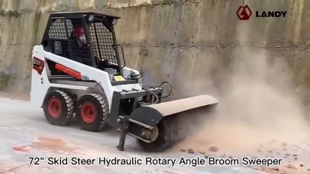 Щетка коммунальная на мини- погрузчик смотреть онлайн