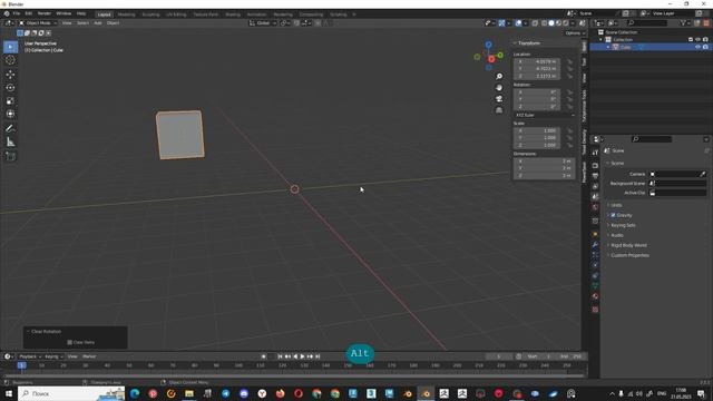 Хоткеи для сброса трансформаций в Blender смотреть онлайн