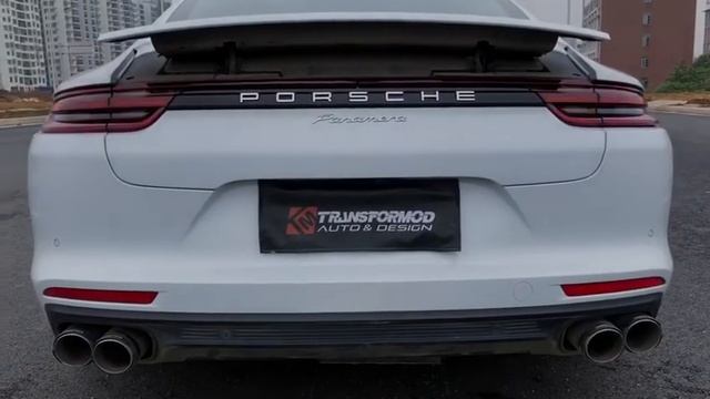 Porsche 971 Panamera E-Hybrid w/ Armytrix cat-back valvetronic exhaust, deep tone aggressive sound смотреть онлайн