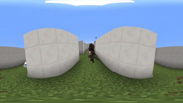 MAXWELL THE CAT MAZE vs OBUNGA MAZE in Minecraft 360° смотреть онлайн