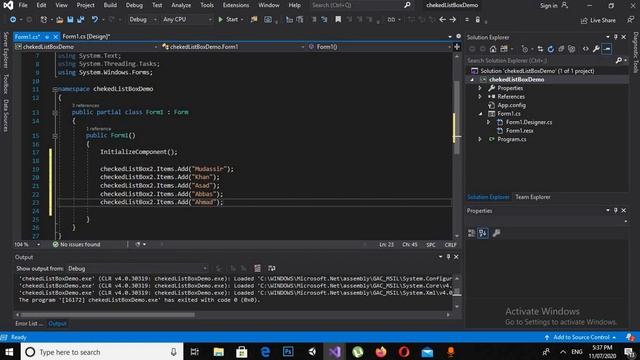 CheckedListBox c# | checked List box c# | C# Checked List Box Control смотреть онлайн