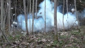 Самодельная огромная петарда! Взрыв 2 м высотой!!!