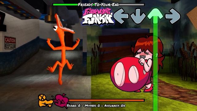 Rainbow Friends x Fat Girlfriend But Friday Night Funkin (Roblox Rainbow Friends Chapter 1/FNF Mod) смотреть онлайн