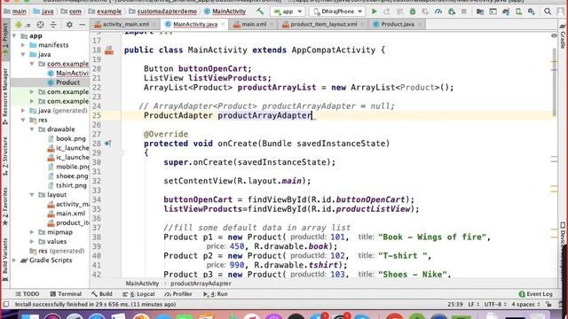 Android Custom Adapter and ListView | Use Customized Item Layout | Android App Development in Hindi смотреть онлайн