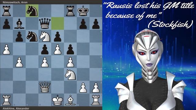 Stockfish Analyzes "Alekhine's Gun": Alekhine vs Nimzowitsch (1930) смотреть онлайн
