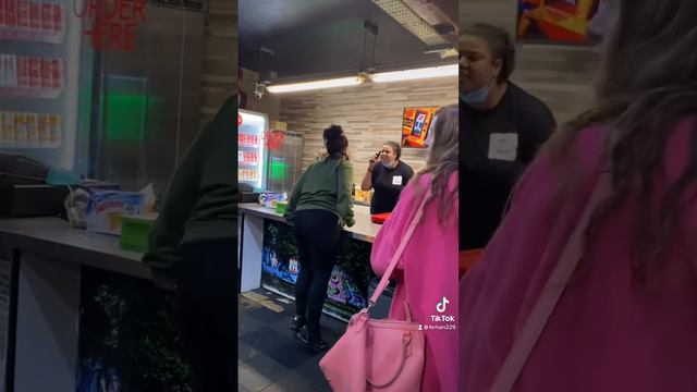 Fight In Belfast Uk Busy Takeaway