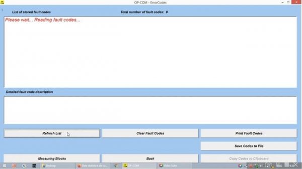 OpCom - Opel Vivaro - ABS/ESP - DTC Scan