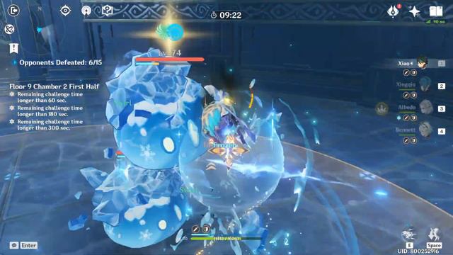 C0 Xiao (Lvl 70 Avatar Team Build) - Abyss Floor 9 DPS [Genshin Impact] смотреть онлайн