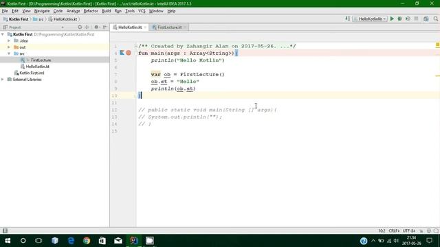 2. Kotlin programming - Class and Object with live coding (Bangla Tutorial) смотреть онлайн