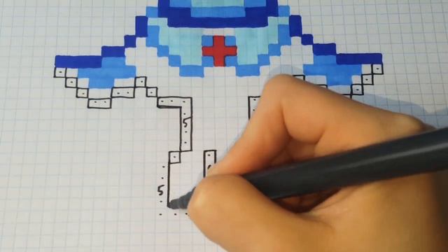 РОБОТ БОСС БАРЛИ ИЗ БРАВЛ СТАРС ПО КЛЕТОЧКАМ BRAWL STARS PIXEL ART смотреть онлайн