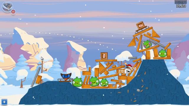 Angry Birds Friends Winter Tournament First Look at TNT Drop and Santa Bomb Power-ups - Facebook смотреть онлайн