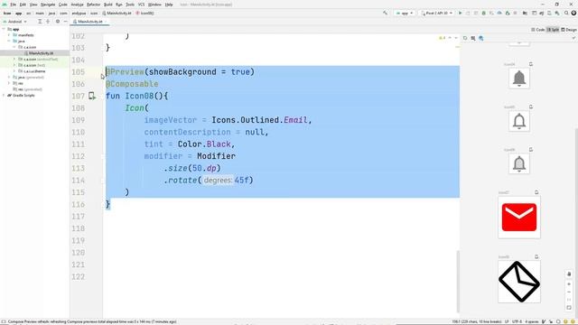 Kotlin - Jetpack Compose | Icon ( ) смотреть онлайн