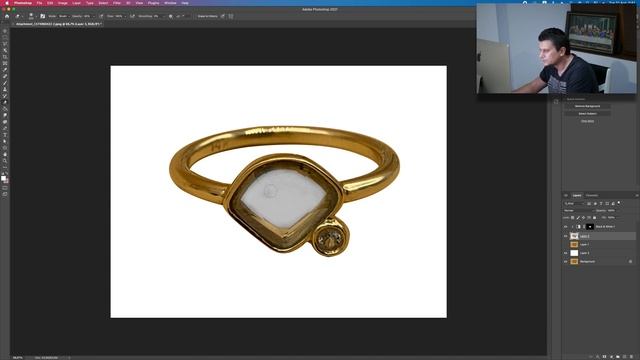Gold Ring Jewelry editing Product Photo for E-Commerce - Photoshop Tutorial смотреть онлайн