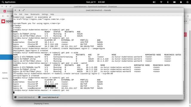 Kuryr-kubernetes Demo: Create Deployment and Service смотреть онлайн