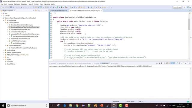 Unix For Testers - 46- Receive or Download multiple files from unix or linux server using Jsch jav смотреть онлайн