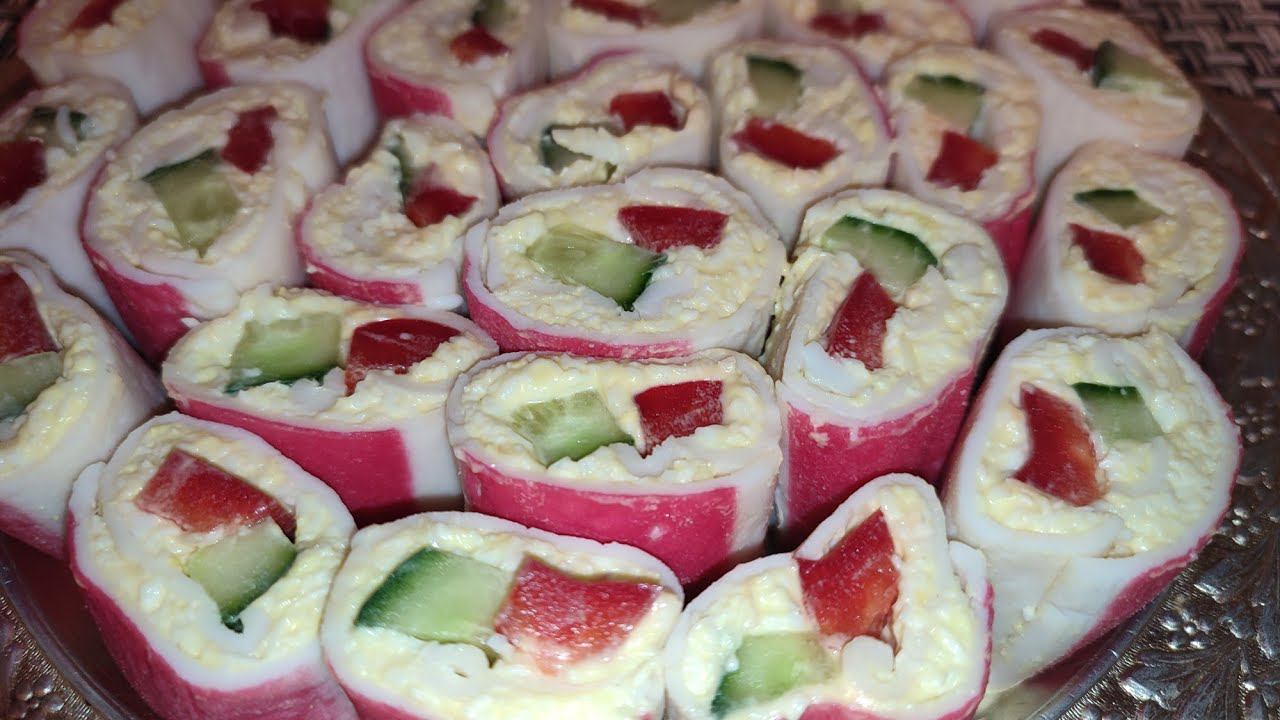 СУПЕР-ЗАКУСКА "РОЛЛЫ ПО-РУССКИ". Ничем не хуже японских. смотреть онлайн