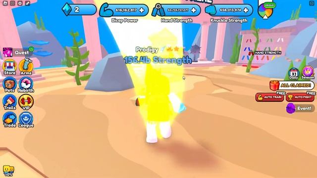 ИГРАЮ В ROBLOX Arm Wrestle Simulator смотреть онлайн
