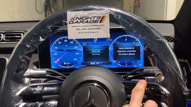 MERCEDES-BENZ S223 - SCLASS 2022 - SERVICE LIGHT RESET - KNIGHTS GARAGE