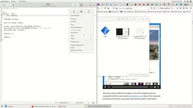 Fedora 32 GTK+-3.24.23 with C - Tutorial 1 #gtk #c #Tutorial #linux смотреть онлайн
