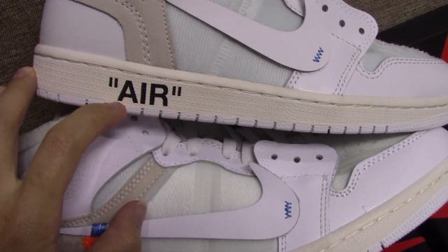Real Vs Fake Off-White Air Jordan 1 Triple White Comparison смотреть онлайн