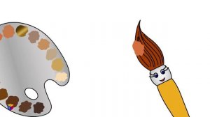 Учим цвета. Волшебная кисточка и оттенки коричневого. Мультик-раскраска для детей