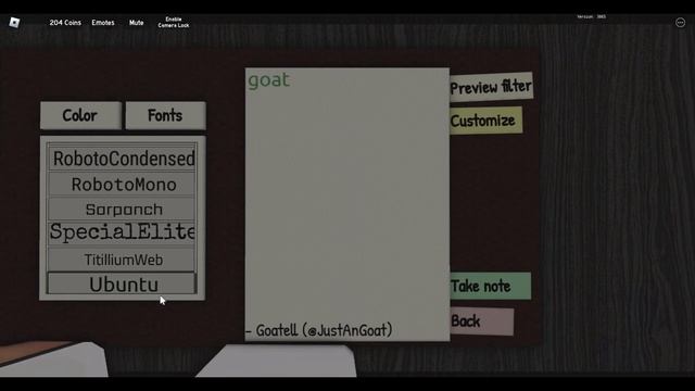 Roblox Write A Letter - "Custom Fonts and Color" Gamepass Showcase смотреть онлайн