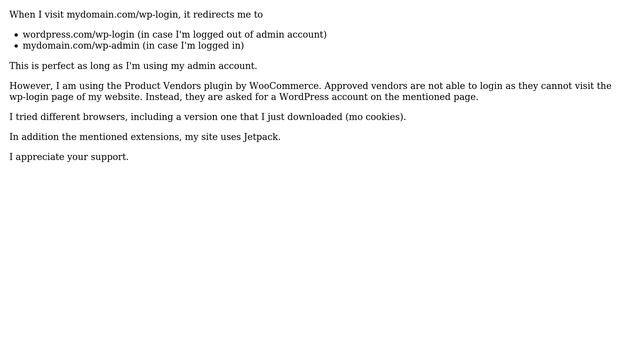 Wordpress: mydomain.com/wp-login redirects to wordpress.com/wp-login смотреть онлайн