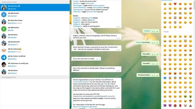 Flow.ai Integration Tutorial - Telegram - Testing Your Chatbot смотреть онлайн