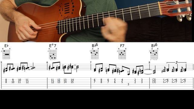 Blue Monk | Chords & Melody | Guitar Tab смотреть онлайн