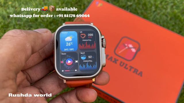 AMAX Ultra SmartWatch-UltraClone-2.05-inch NFC access Bluetooth calling-curved with 2.5D glass-49 M смотреть онлайн