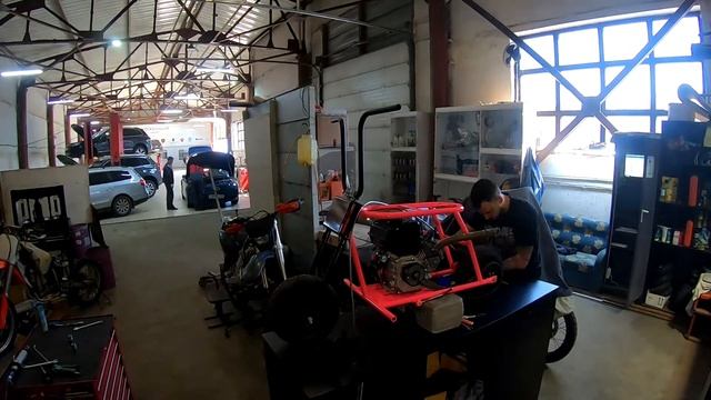 Сборка минибайка Крекер