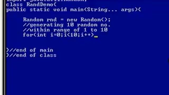 Random Number using java смотреть онлайн