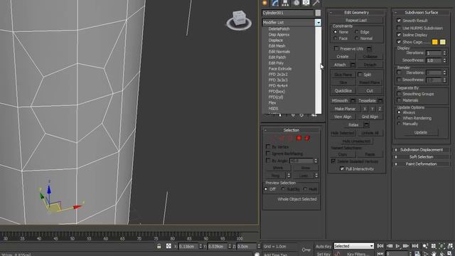 3ds max: вырезаем круг с правильной топологией в цилиндре смотреть онлайн